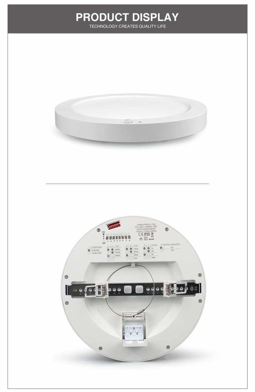 LED Downlight With Sensor- RS-RD-0625PIR-MW